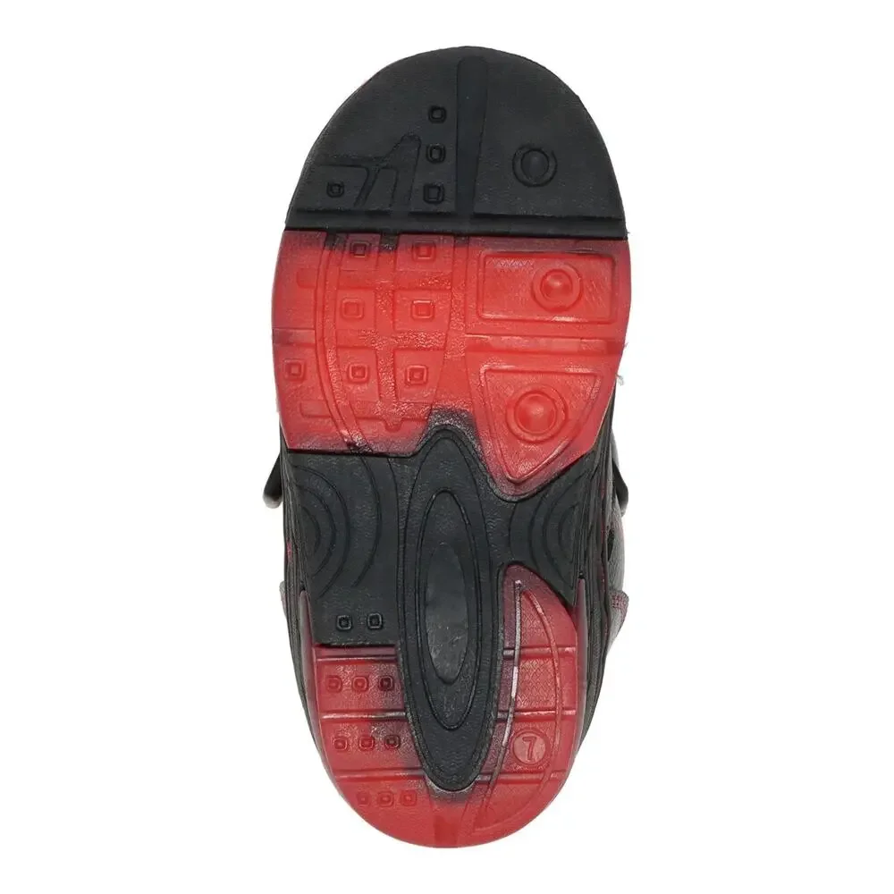 Marvel Spiderman Light Up Snow Boots Toddler Boys Size 6 Black‎ Red Winter Shoes